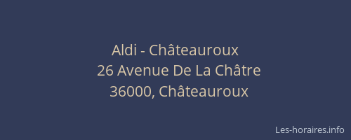 Aldi - Châteauroux