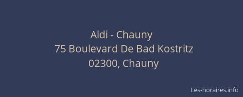 Aldi - Chauny