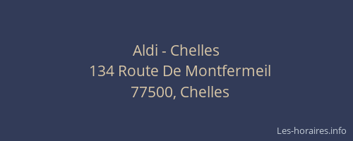 Aldi - Chelles