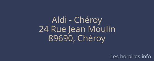 Aldi - Chéroy