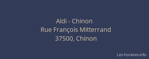 Aldi - Chinon