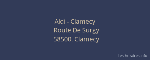 Aldi - Clamecy