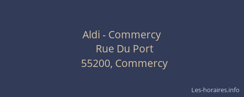 Aldi - Commercy