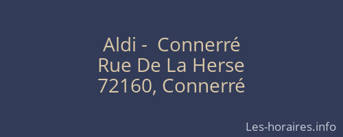 Aldi -  Connerré