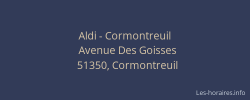 Aldi - Cormontreuil