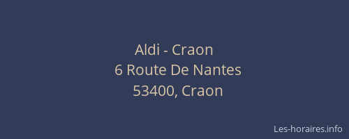 Aldi - Craon