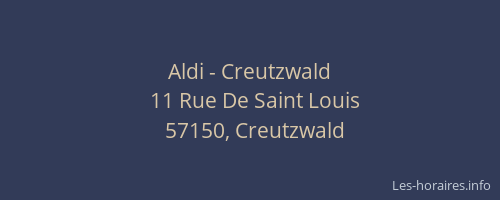 Aldi - Creutzwald