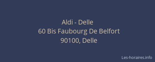Aldi - Delle