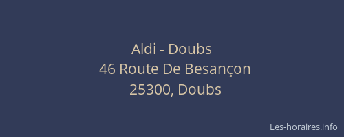 Aldi - Doubs