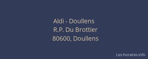 Aldi - Doullens