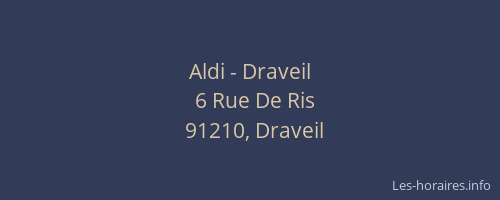 Aldi - Draveil