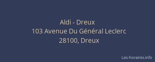 Aldi - Dreux