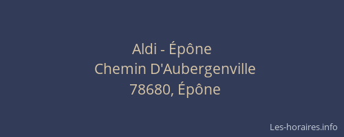 Aldi - &Eacute;p&ocirc;ne