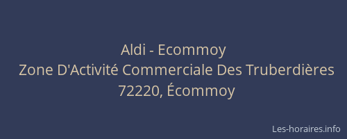 Aldi - Ecommoy