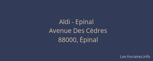 Aldi - Epinal