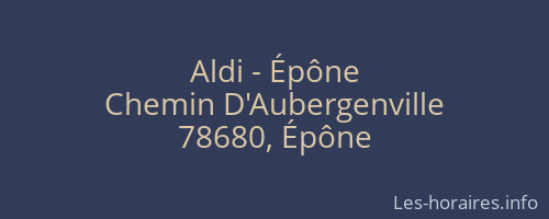 Aldi - Épône