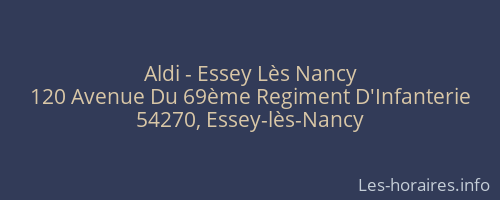 Aldi - Essey Lès Nancy