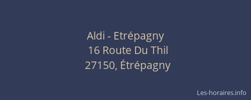 Aldi - Etrépagny