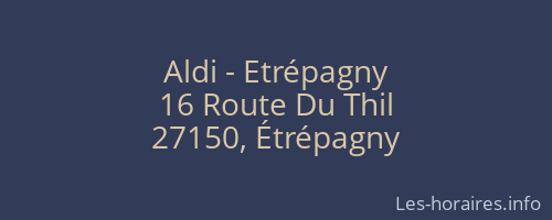 Aldi - Etrépagny