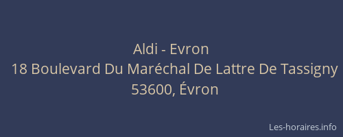 Aldi - Evron