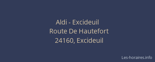 Aldi - Excideuil