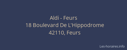 Aldi - Feurs
