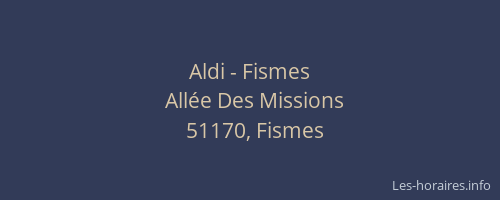 Aldi - Fismes