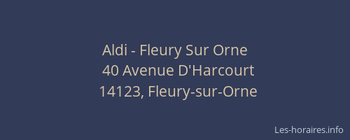 Aldi - Fleury Sur Orne