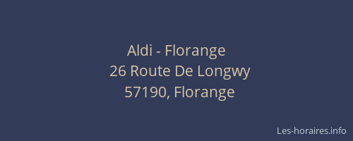 Aldi - Florange
