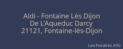 Aldi - Fontaine Lès Dijon