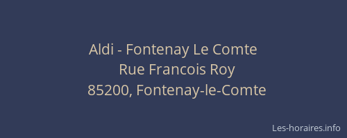 Aldi - Fontenay Le Comte