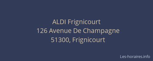ALDI Frignicourt