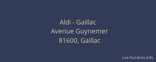Aldi - Gaillac