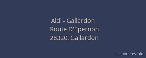 Aldi - Gallardon