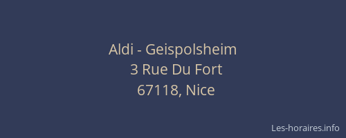 Aldi - Geispolsheim