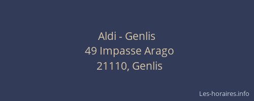 Aldi - Genlis