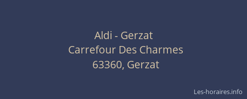 Aldi - Gerzat