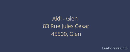 Aldi - Gien