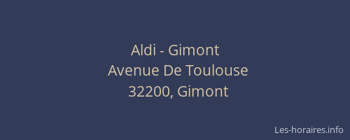 Aldi - Gimont