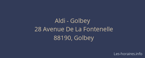 Aldi - Golbey