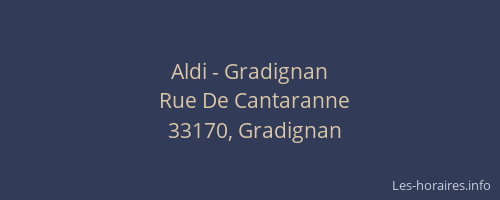 Aldi - Gradignan