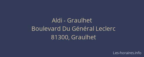 Aldi - Graulhet