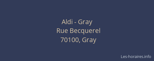Aldi - Gray