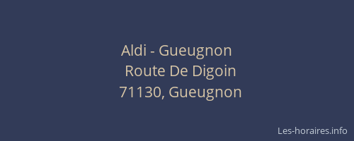 Aldi - Gueugnon