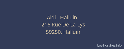 Aldi - Halluin