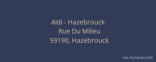 Aldi - Hazebrouck
