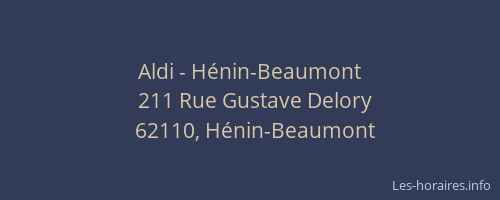 Aldi - H&eacute;nin-Beaumont