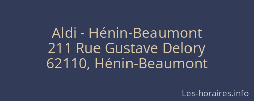 Aldi - Hénin-Beaumont