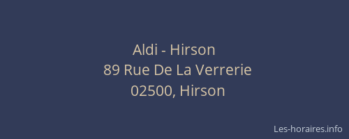 Aldi - Hirson