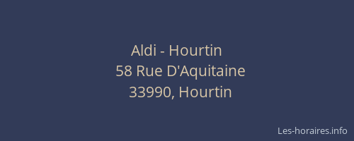 Aldi - Hourtin